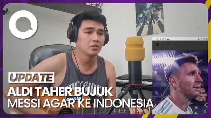Aldi Taher Bikin Lagu untuk Messi, Di-notice Akun Resmi FIFA