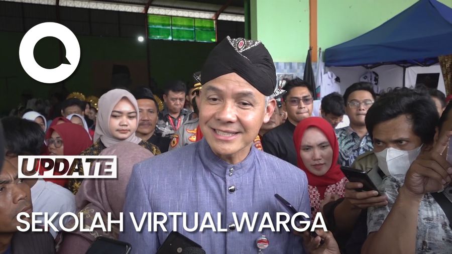 Ganjar Buka Sekolah Virtual Bagi Warga Miskin dan Difabel