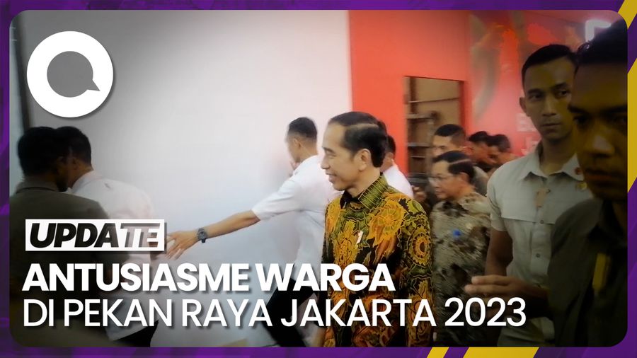 Momen Warga Antusias Sambut Presiden Jokowi di PRJ
