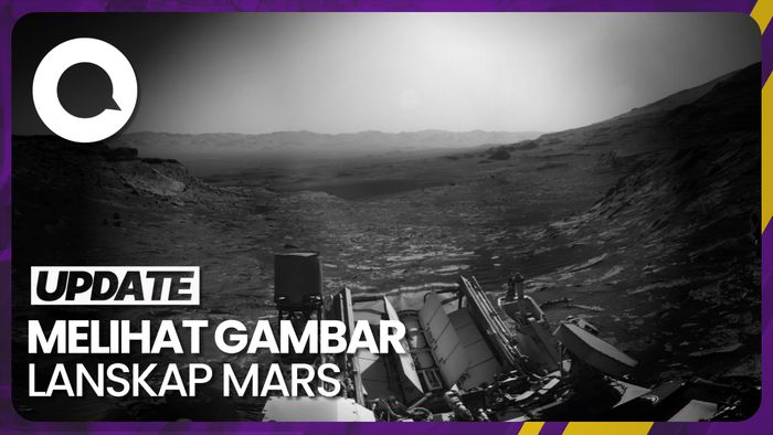 Penampakan Lanskap Mars dari Penjelajah Curiosity