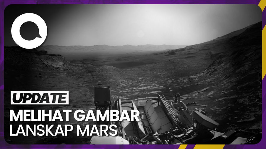 Penampakan Lanskap Mars dari Penjelajah Curiosity