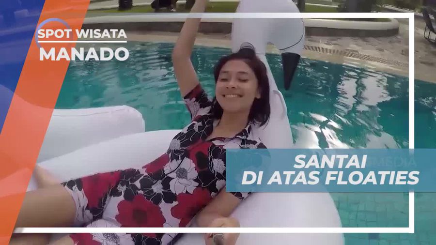 Bersantai di Atas Floaties Menikmati Panorama Indah Manado