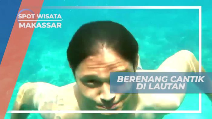 Berenang Menikmati Kejernihan Air Pantai Appalarang Makassar
