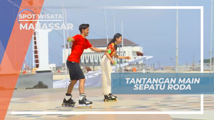 Adu Cepat, Serunya Balapan Estafet Bermain Sepatu Roda, Makassar