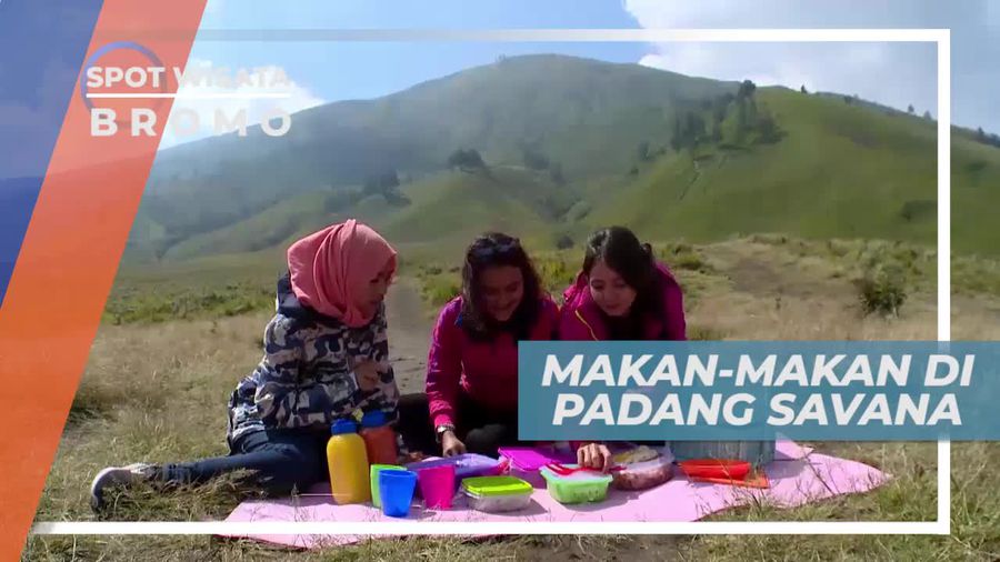 Makan-makan Asik di Taman Teletubies Gunung Bromo
