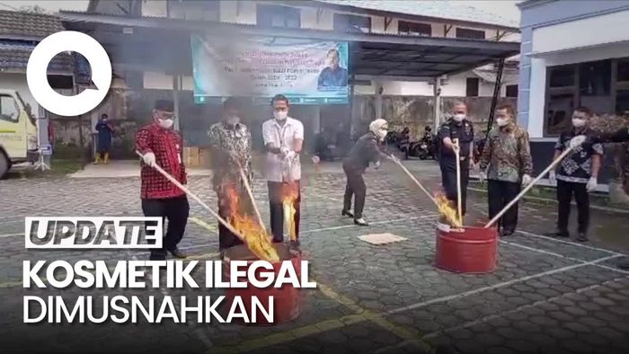 7 Ribu Kosmetik-Obat Tradisional Ilegal Senilai Rp 1,6 M Dimusnahkan!