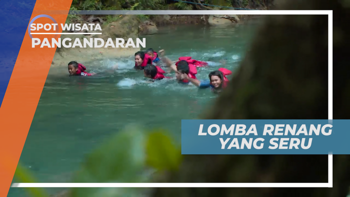 Green Valley, Seru-seruan Adu Cepat Berenang di Sungai Citumang, Pangandaran