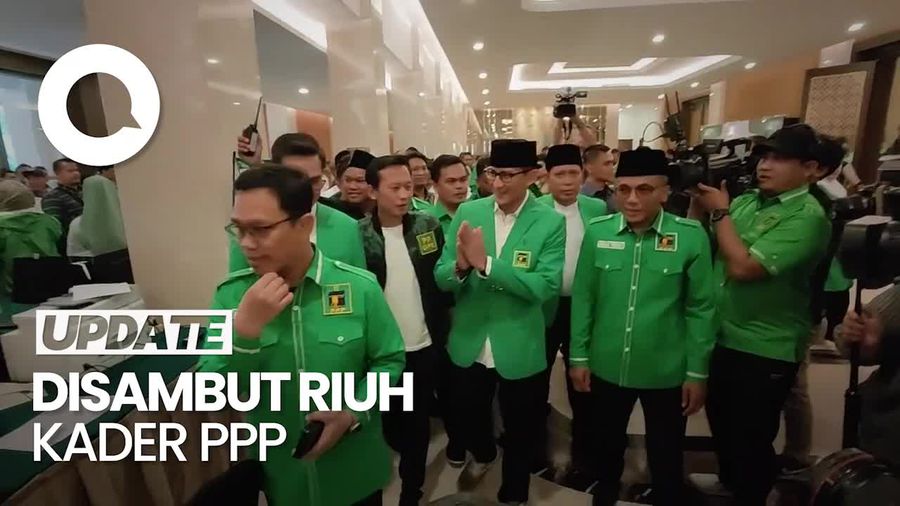 Sandiaga Tiba di Rapimnas PPP Jelang Diberi Jabatan dan Tugas Baru