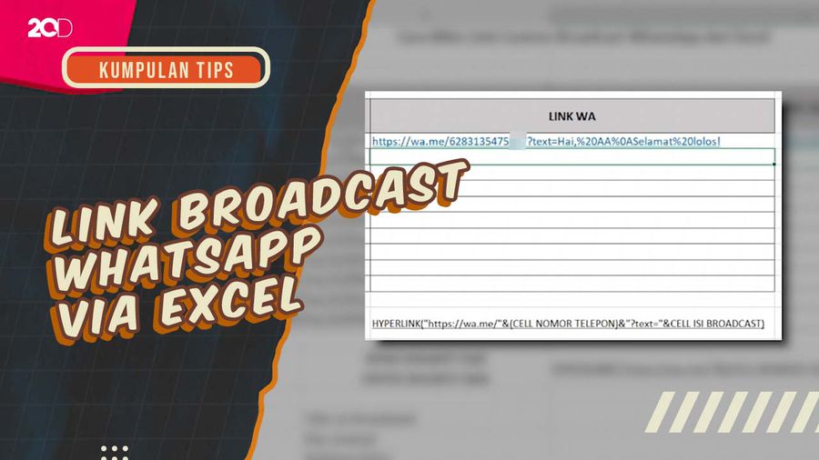 KuTips: Tutorial Bikin Link Custom Broadcast WhatsApp dari Excel!
