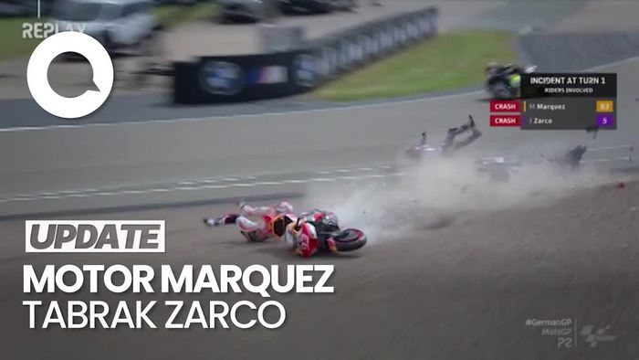 Marquez Datangi Zarco Usai Insiden Horor di P2 MotoGP Jerman: Lucky!