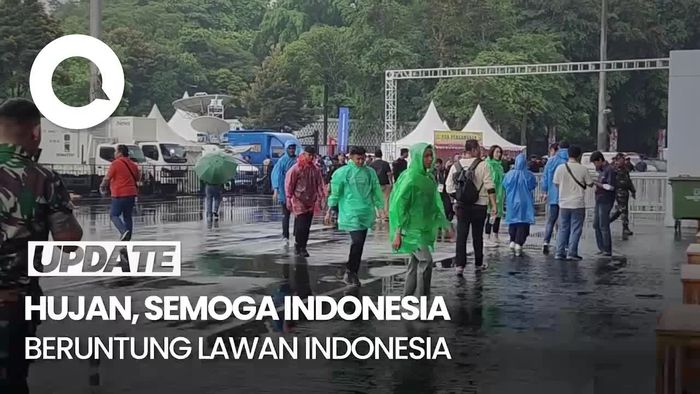 Hujan Jelang RI Vs Argentina, PSSI: Mudah-mudahan Keberuntungan Kita