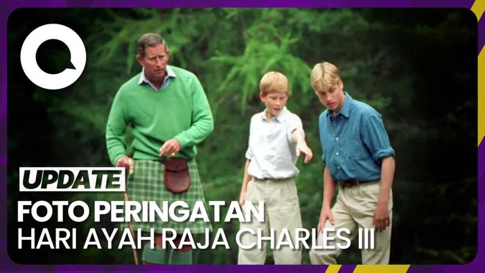 Potret Lawas Raja Charles Bersama Pangeran Harry dan William