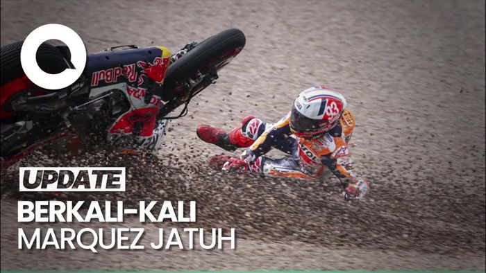Lima Kali Crash Bikin Marquez Menyerah di MotoGP Jerman