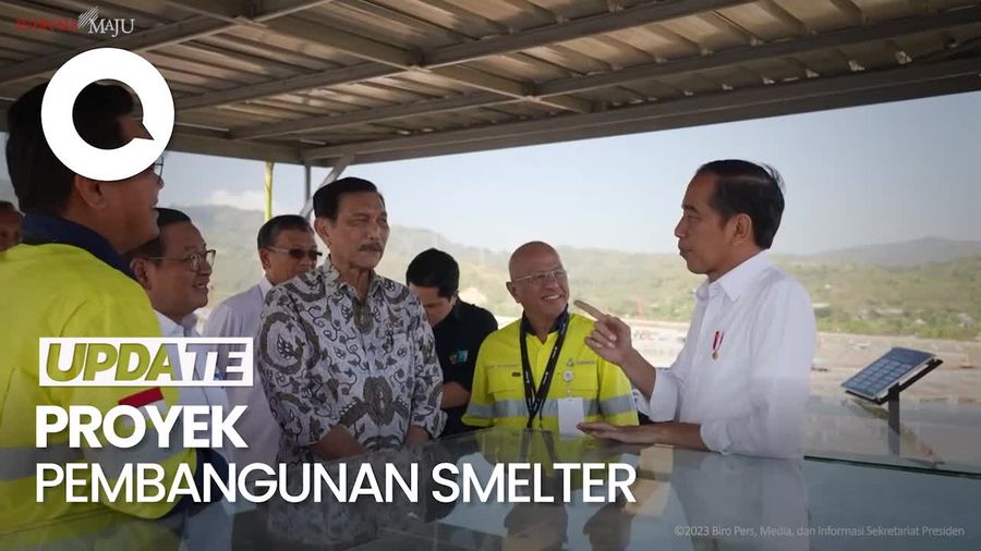 Jokowi Tinjau Proyek Smelter di NTB, Pastikan Rampung Pertengahan 2024