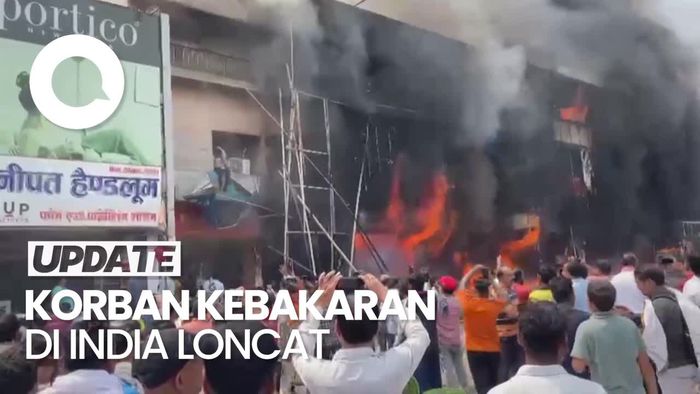 Kebakaran di Pusat Perbelanjaan India, Korban Loncat dari Jendela