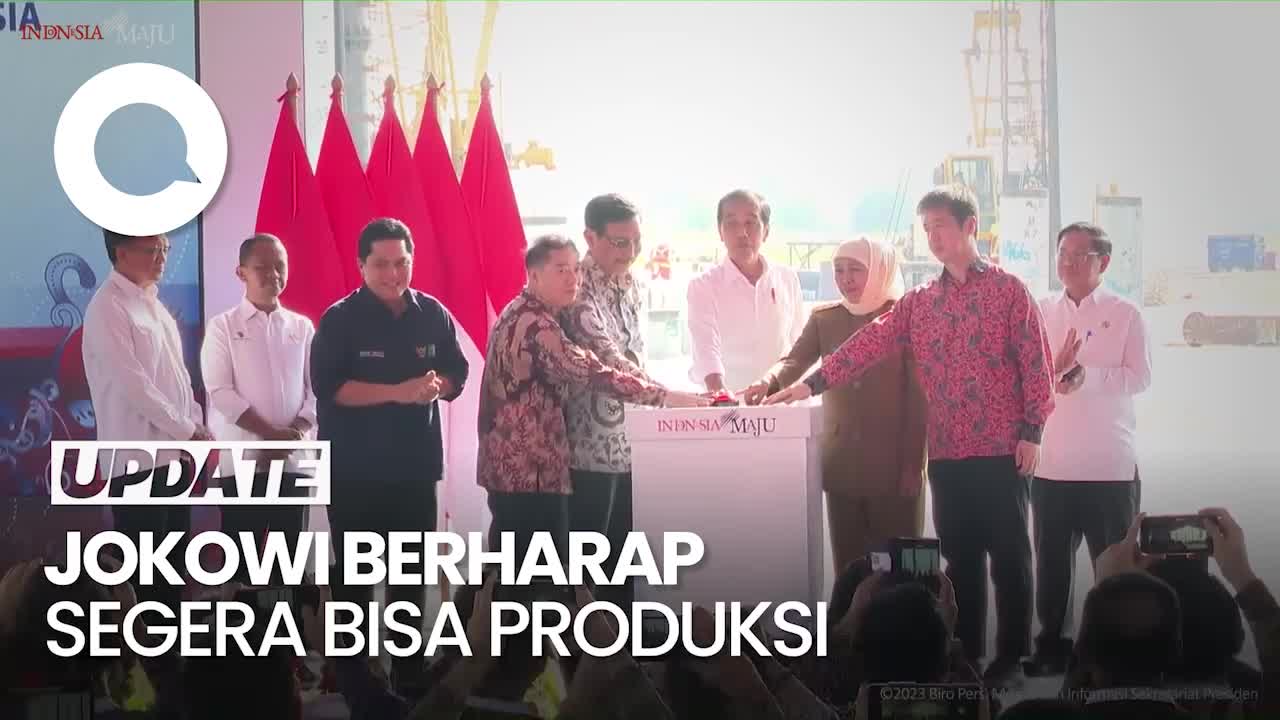 Jokowi Groundbreaking Pabrik Bahan Baku Baterai Terbesar Di Asia Tenggara