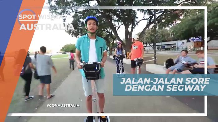 Naik Skuter Listrik Berkeliling Kota Brisbane Australia