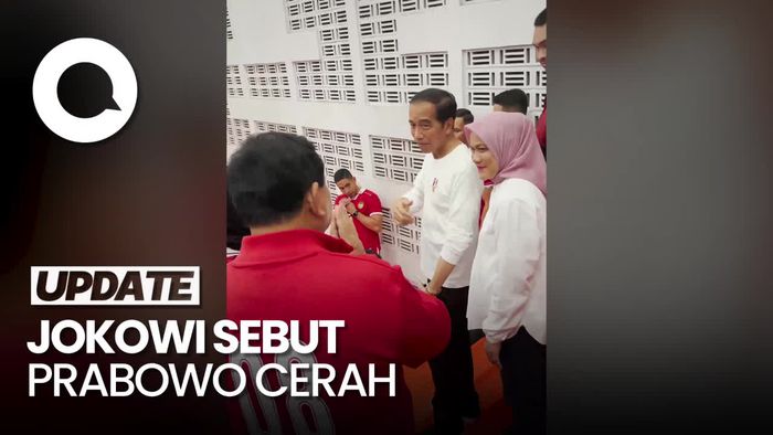 Momen Jokowi Sebut Prabowo Cerah Usai Nonton Timnas Indonesia