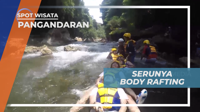 Serunya Pacu Adrenalin, Body Rafting di Green Canyonnya Pangandaran