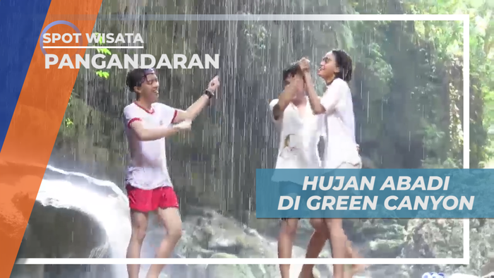 Menikmati Kesegaran Air di Spot Hujan Abadi Green Canyon, Pangandaran