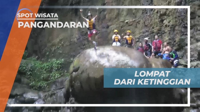 Uji Nyali, Taklukkan Rasa Takut Melompat ke Sungai Dari Ketinggian, Pangandaran