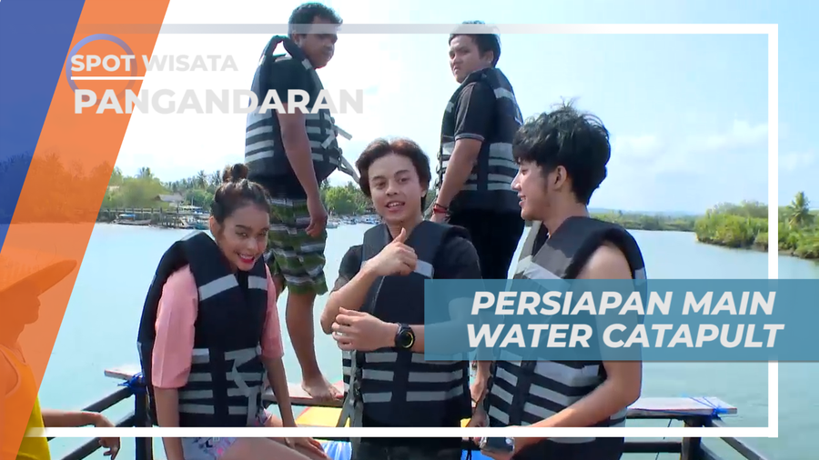 Bersiap Seru-seruan Bermain Water Catapult di Batu Karas, Pangandaran
