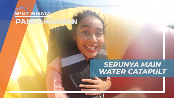 Catapult Water, Serunya Sensasi Terpental ke Udara dan Jatuh ke Air, Pangandaran