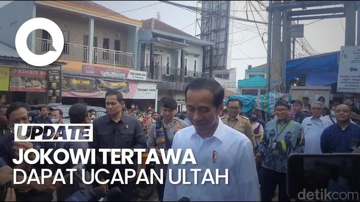 Ekspresi Jokowi Dapat Ucapan Selamat Ulang Tahun Usai Blusukan di Bogor
