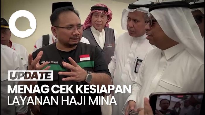 Menag Yaqut Cek Langsung Pelayanan Jemaah Haji di Mina