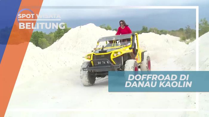 Offroad Mencoba Melintasi Kawasan Danau Kaolin Belitung