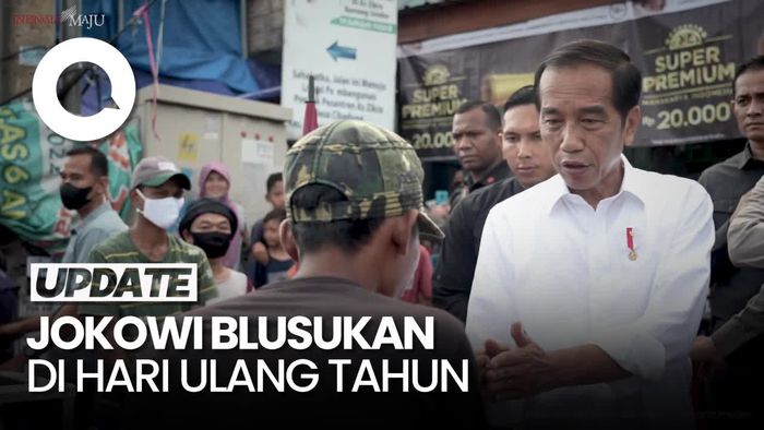 Kunjungi Pasar di Kabupaten Bogor, Jokowi Dapat Doa Ulang Tahun