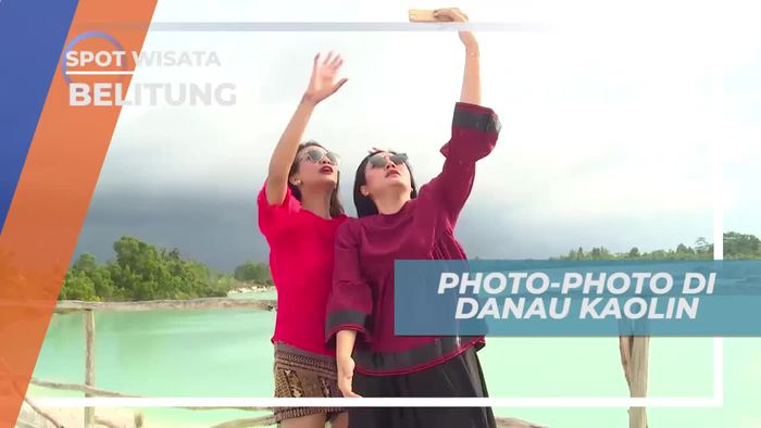 Mengabadikan Momen Dengan Berfoto di Danau Kaolin Belitung
