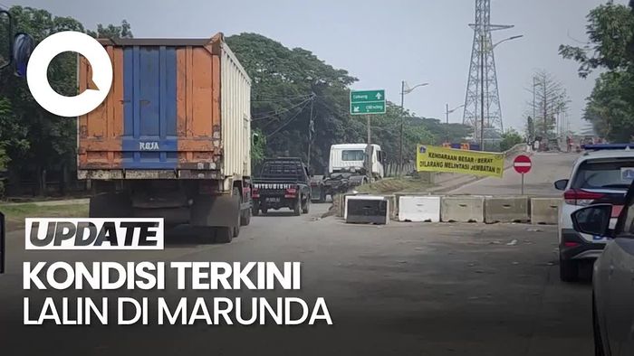 Sempat Macet Total, Kini Lalin di Jembatan Amblas Marunda Lancar