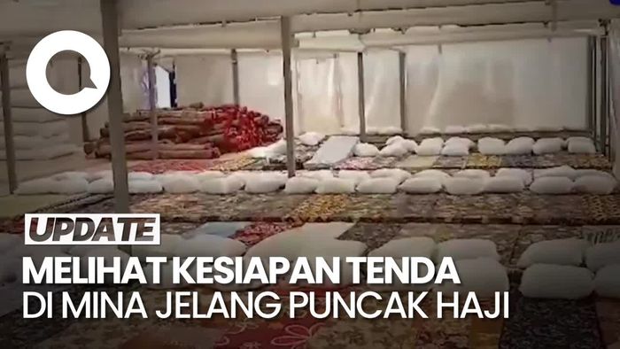 Melihat Kesiapan Tenda di Mina Jelang Puncak Haji