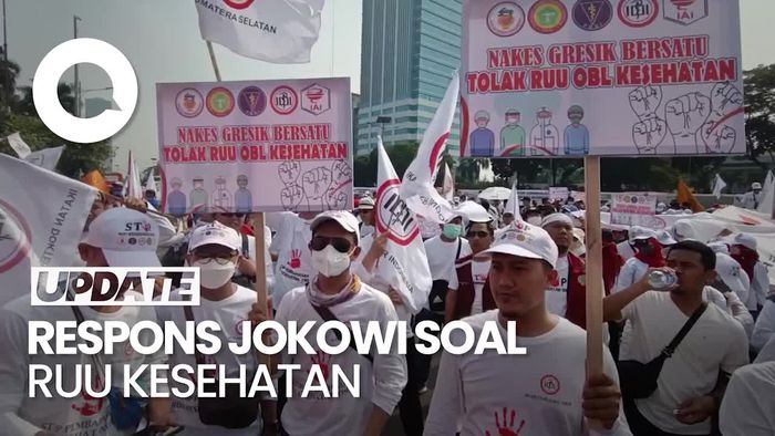 Jokowi soal RUU Kesehatan: Kalau Sudah Diketok, Baru Kita Laksanakan