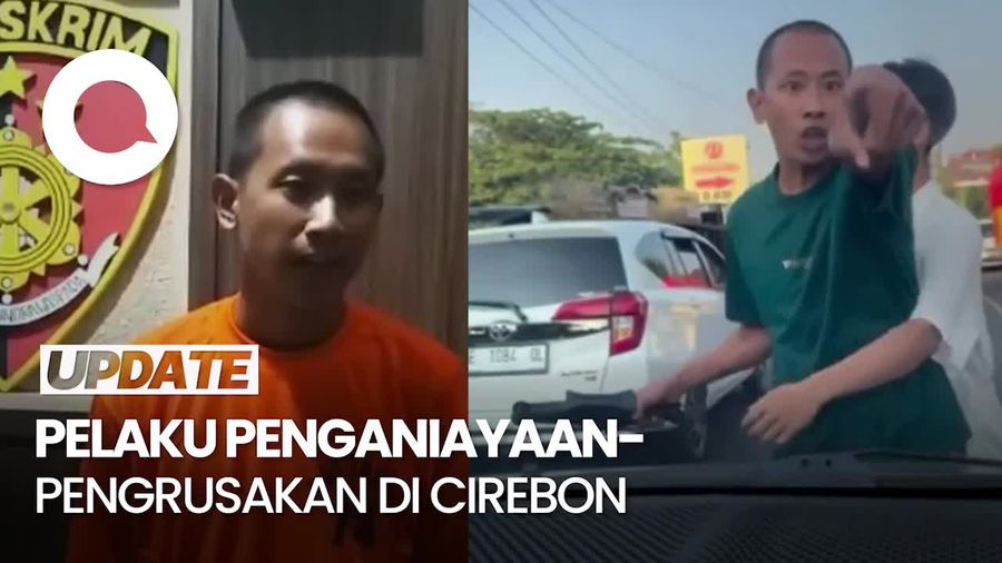 Bang Jago Cirebon yang Ngamuk-Rusak Mobil Pakai Dongkrak Ditangkap
