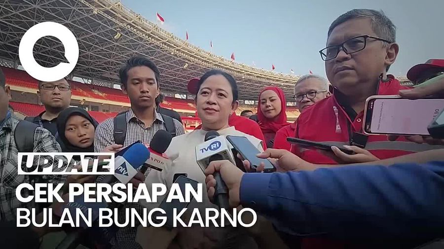 Puan ke GBK Cek Kesiapan Puncak Peringatan Bulan Bung Karno