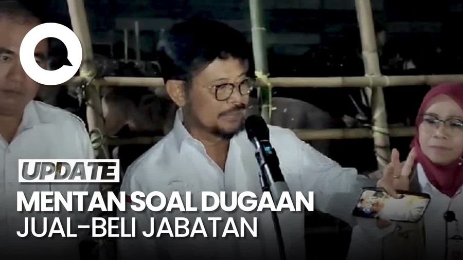 SYL soal Dugaan Jual-Beli Jabatan Kementan: Saya Nggak Ngerti
