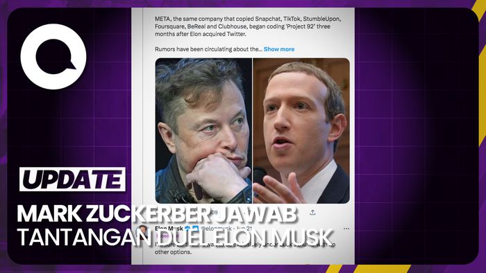 Ditantang Duel Elon Musk, Mark Zuckerberg: Send Me Location!