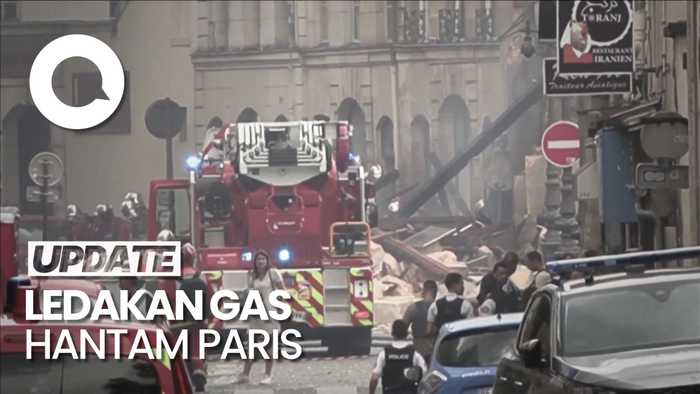 Ledakan Gas di Tengah Kota Paris, 16 Orang Luka-luka