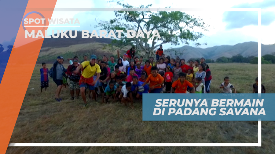 Berbagi Keseruan Bersama Anak-anak Desa Tounwawan di Padang Savana, Maluku