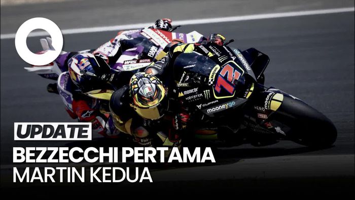 Marco Bezzecchi Tercepat di P2 MotoGP Belanda, Marquez Crash Lagi