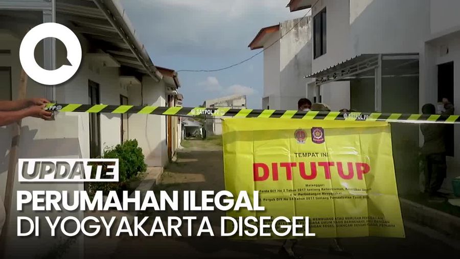 Nekat Salahi Perizinan, Satpol PP Segel Tiga Perumahan Ilegal di DIY