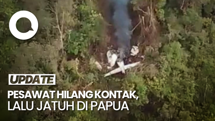 Penampakan Pesawat SAM Air yang Jatuh di Hutan Papua