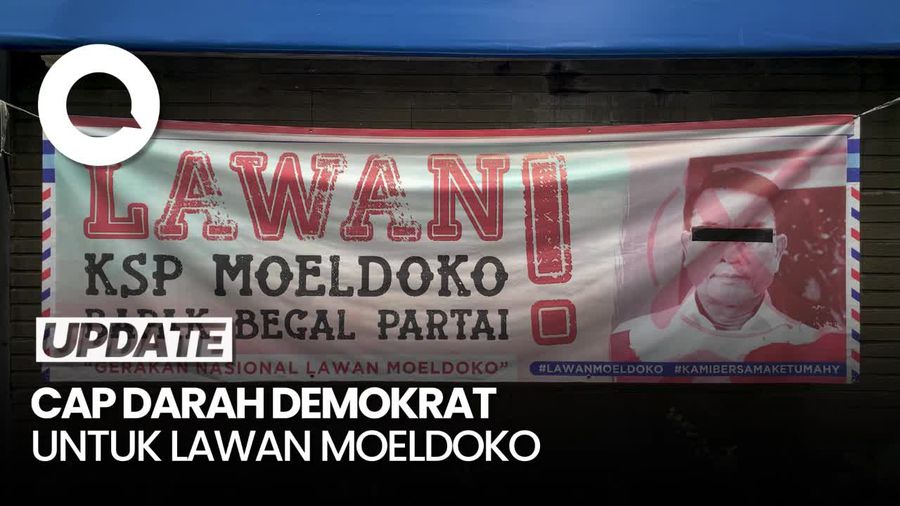Demokrat Kembali Gelar Aksi Cap Jempol Darah Lawan PK Moeldoko
