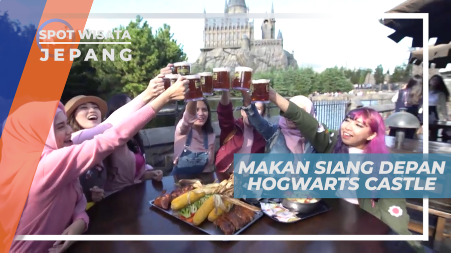 Menyantap Kuliner Lezat, Sambil Menikmati View Hogwarts Castle, Jepang
