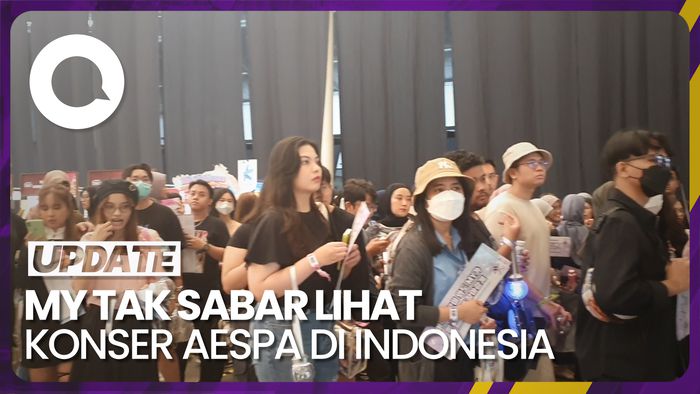 Antusiasme Fanboy Sambut Konser Pertama aespa di Indonesia