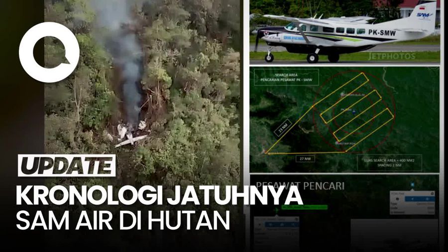 Kronologi Pesawat SAM Air Hilang Kontak-Ditemukan Jatuh di Hutan Papua