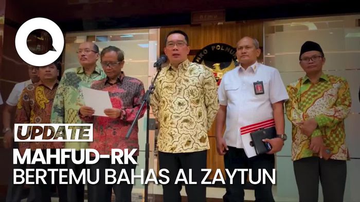 Mahfud-Ridwan Kamil Bertemu Bahas Hasil Investigasi Al Zaytun 