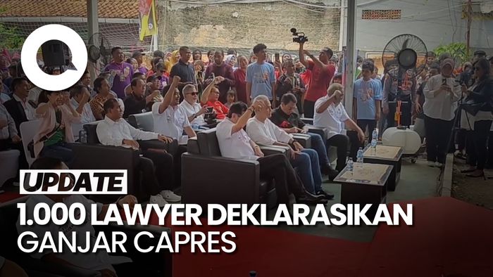 Ganjar Dapat Dukungan 1.000 Lawyer Dalam Deklarasi di Gang Sempit Jaksel